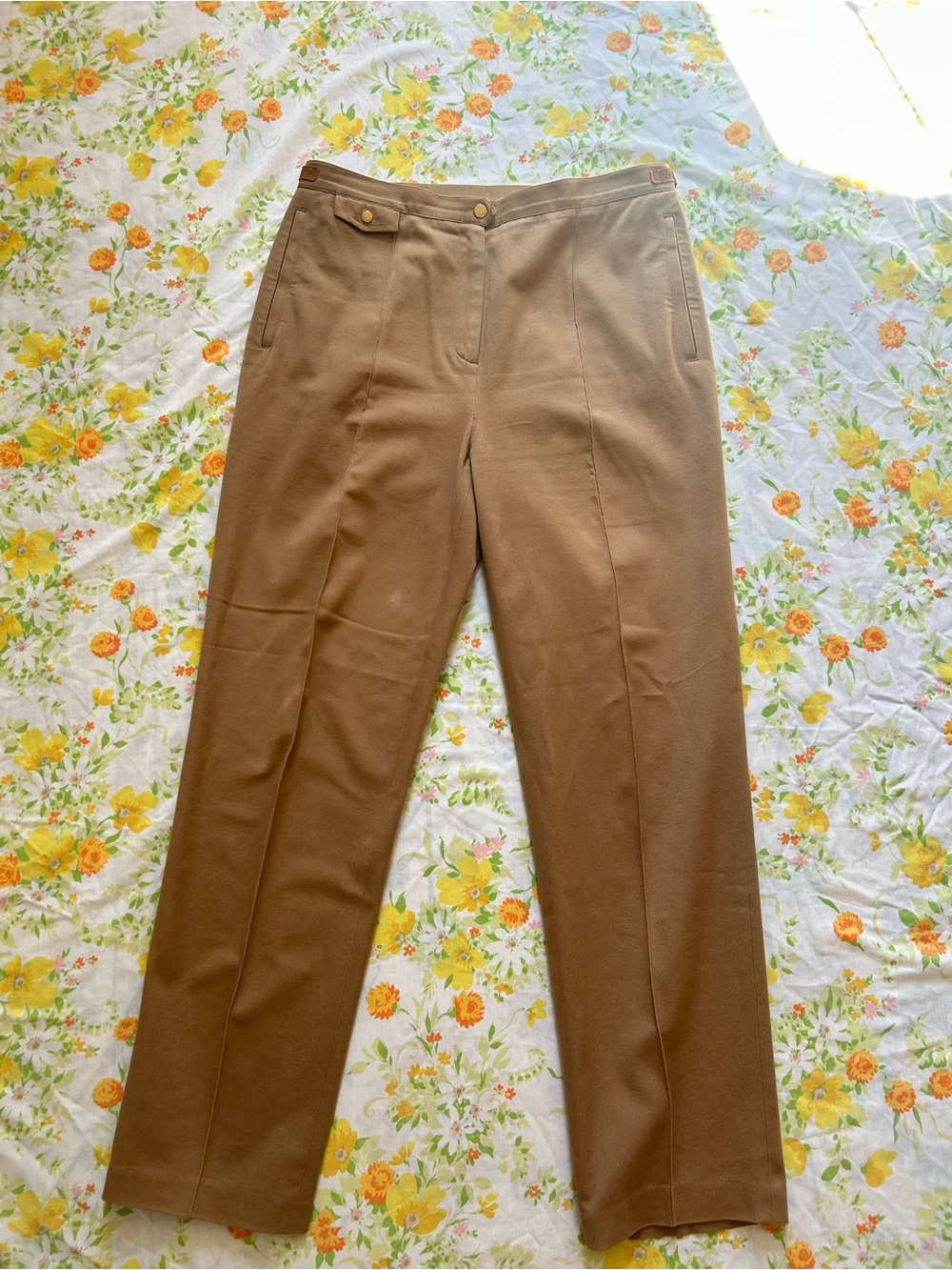 Vintage ralph lauren tan trousers